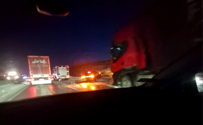 Nu s-au înregistrat victime. FOTO: Facebook/A3 Autostrada - Romania