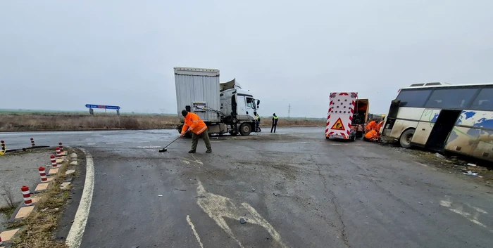 Accidentul de pe DN 69 FOTO DRDP Timișoara