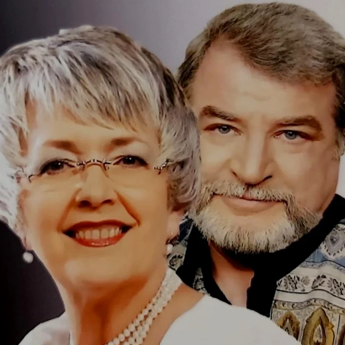Eva Kiss alături de Radu Constantin, actualul soț