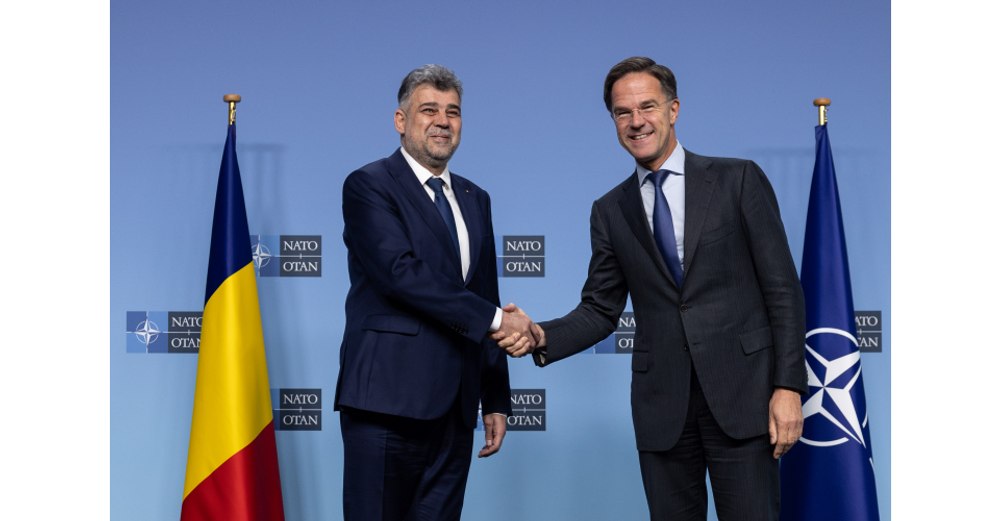 Rutte la întâlnirea cu Ciolacu: „România nu doar întăreşte securitatea Flancului Estic al NATO, ci şi mult mai departe”