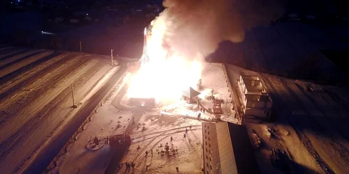 Incendiu biserică Suceava. FOTO Facebook/ Itp Mălini