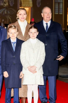 Prințul Albert, Prințesa Charlene și copiii lor, Jacques și Gabriella