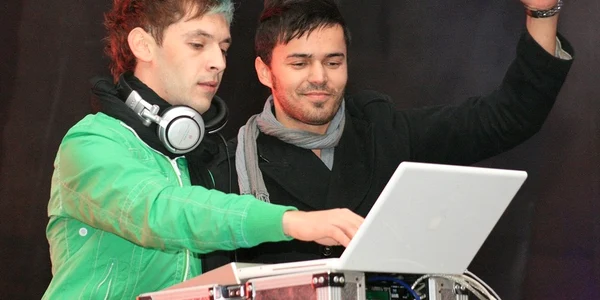 David Deejay şi Dony (Foto Arhivă)