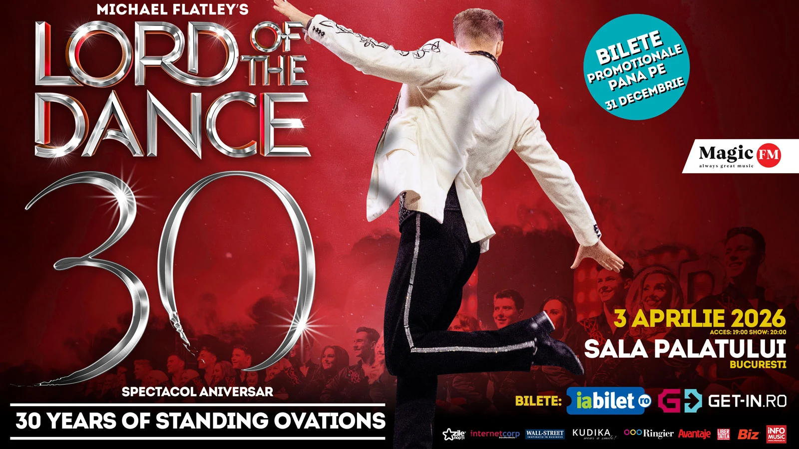 Lord of the Dance revine în România în 2026: 30 de ani de magie pe scenă
