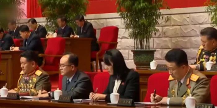 Kim Yo-jong la cel de-al 8-lea Congres al Partidului Muncitorilor din Coreea de Nord FOTO captură You Tube/Arirang News