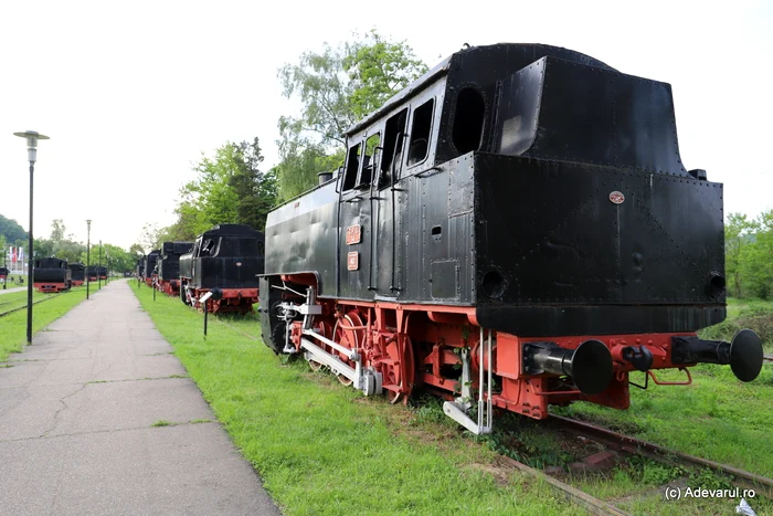 Locomotivă cu aburi. Reșița. Foto Daniel Guță
