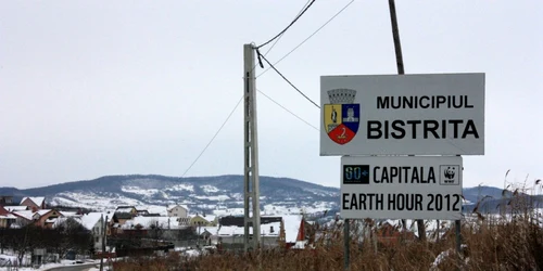 tabliţă intrare Bistriţa