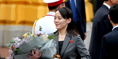 Kim Yo Jong la o ceremonie de întâmpinare la Palatul Prezidenţial din Vietnam 1 martie 2019 FOTO EPA-EFE