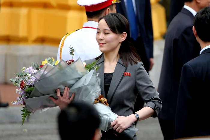 Kim Yo Jong la o ceremonie de întâmpinare la Palatul Prezidenţial din Vietnam 1 martie 2019 FOTO EPA-EFE