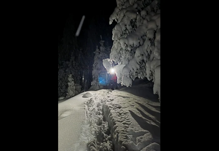 Doi cetățeni ucraineni au fost salvați. FOTO: Salvamont Maramureș