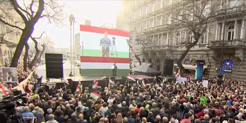 Protest Budapesta Captură Youtube jpg