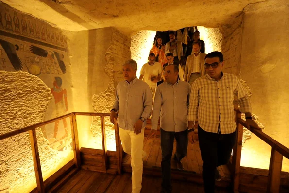 Mormântul faraonului Amenhotep al III-lea, redeschis (© Facebook / Ministry of Tourism and Antiquities)