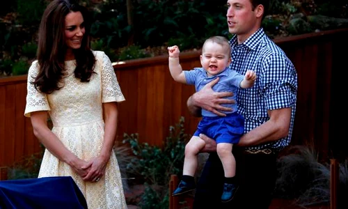 Prinţul William este foarte mândru de fiul său, micul prinţ George jpeg