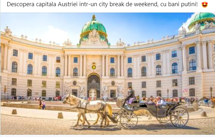 Oferta cu bani puțini în Viena nu a fost pe placul românilor. FOTO: aventurescu.ro
