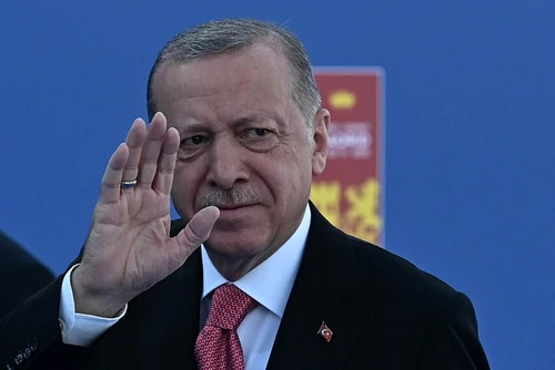 Recep Tayyip Erdogan la summitul NATO de la Madrid FOTO EPA-EFE