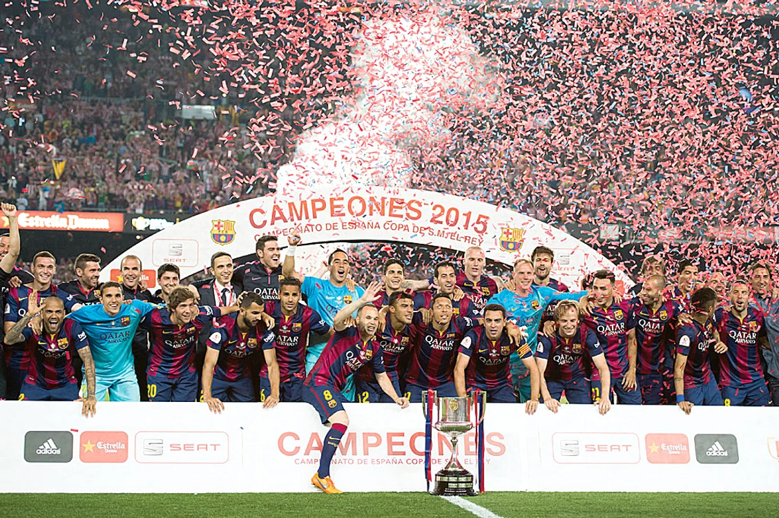 Barcelona a cucerit două trofee în acest sezon