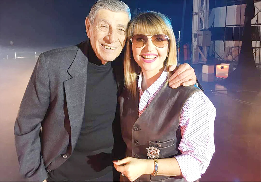 Mitică Popescu, alături de de Marina Almăşan