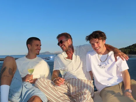 Familia Beckham, vacanță în Sardinia, Instagram
