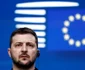 Volodimir Zelenski, în Parlamentul European, 9 februarie 2023 Foto AFP