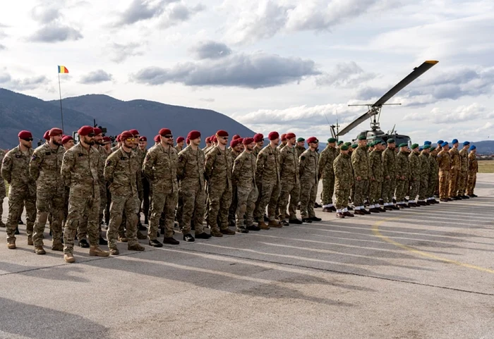 Militari români din Forța de Rezervă Intermediară. Foto Facebook