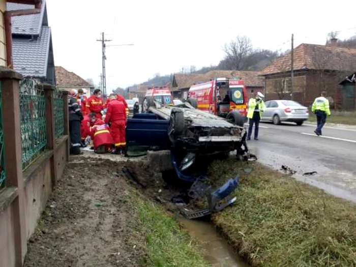 Impactul i-a fost fatal femeii FOTO ISU Sălaj