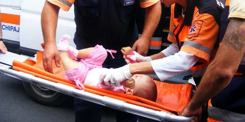 fetiţa rănită în accident 