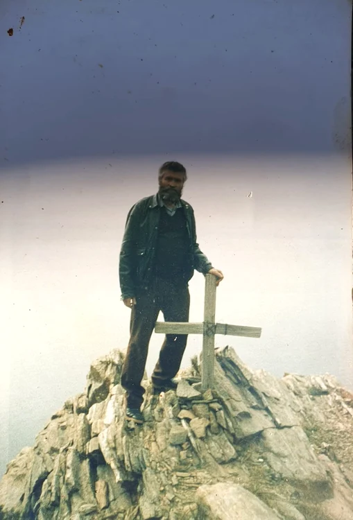 Moș Dumitru acum 30 de ani, pe Muntele Athos