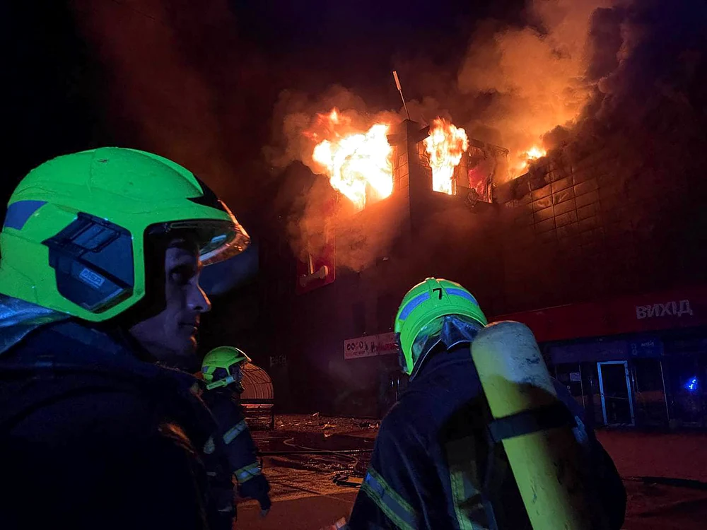 Un supermarket a fost distrus în Odesa FOTO Profimedia