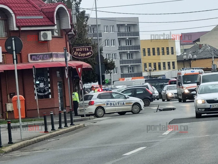 Locul accidentului. Foto: PortalSM