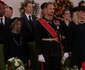 Regina Sonja, Regele Haakon, Regina Mette Marit și Prințesa Ingrid Alexandra la funeraliile Regelui Harald.