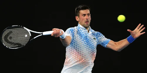Novak Djokovici în semifinala masculină de la Australian Open. FOTO EPA-EFE