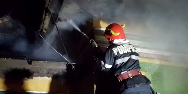 Incendiu Giurgiu FOTO ISU Giurgiu