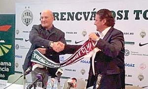 Vass a fost cel mai  bucuros de  înfrăţirea cu  conaţionalii săi de  la Ferencvaros (Foto: Răzvan Păsărică) jpeg