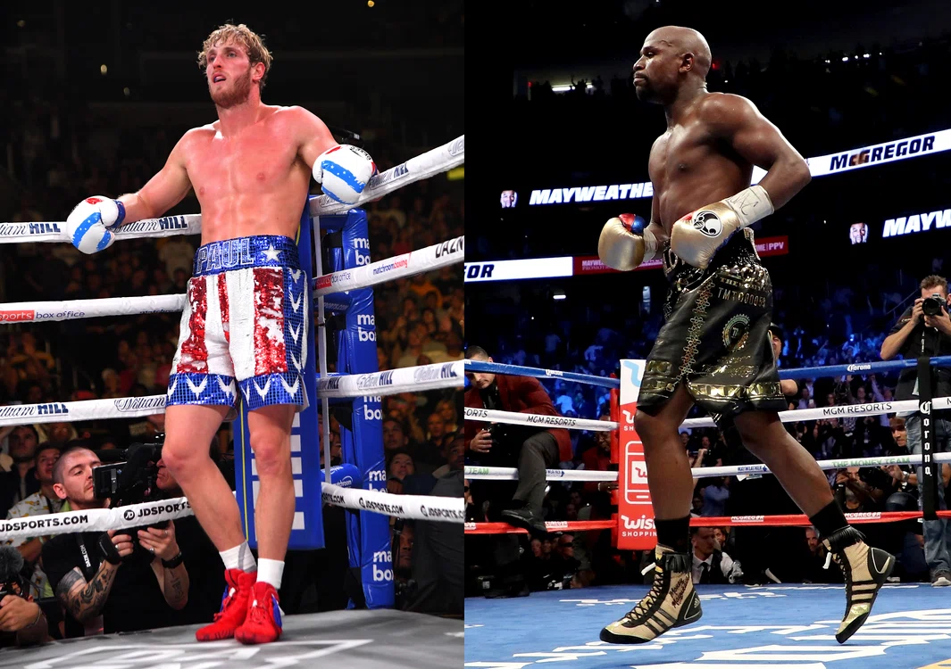 Logan Paul și Floyd Mayweather vor disputa un meci demonstrativ la MiamiFoto: Guliver / GettyImages