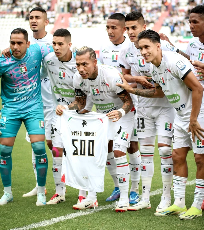 Dayro Moreno, la meciul 500 în prima ligă. Foto Win Sports