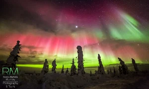 Aurora boreală văzută în Carolina de Nord, SUA jpeg