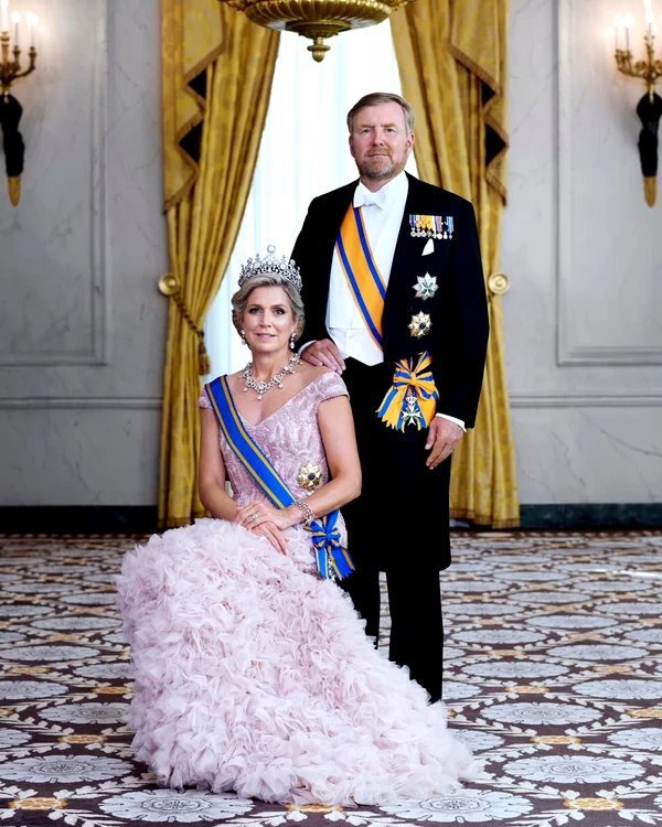 Regele Willem-Alexander și Reginei Maxima în Palatul Noordeinde din Haga. FOTO: Casa Regală olandeză