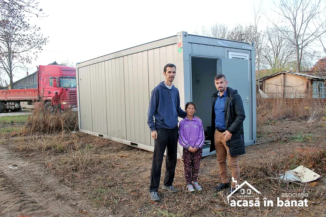 Containere modulare pentru sărmani FOTO Acasă în Banat