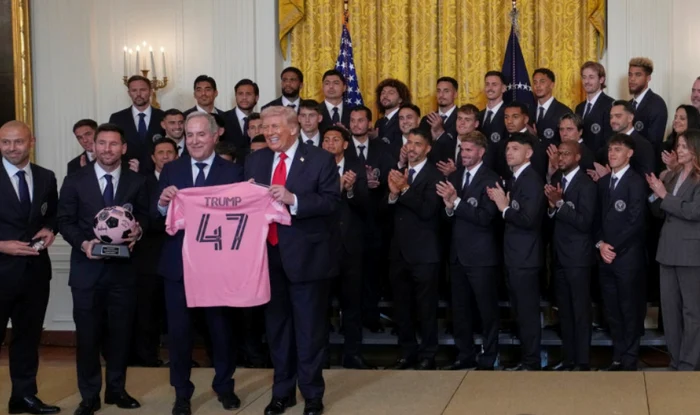 Messi, alături de Donald Trump  Foto/Profimedia