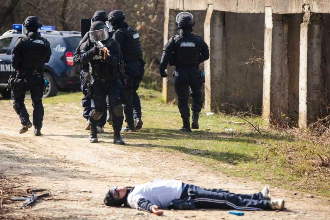 Demonstraţia are loc la Călăreţi, în apropierea Bucureştiului FOTO Adevărul