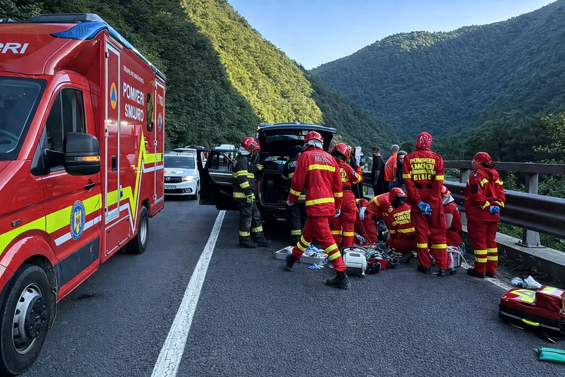 Accident rutier pe autostrada Sibiu-Râmnicu Vâlcea/sursă foto: social media