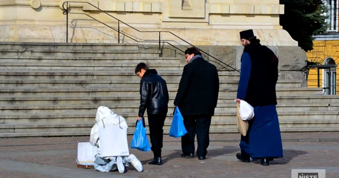 Statuia a stârnit până şi mirarea preoţilor FOTO: NIŞTE Brand