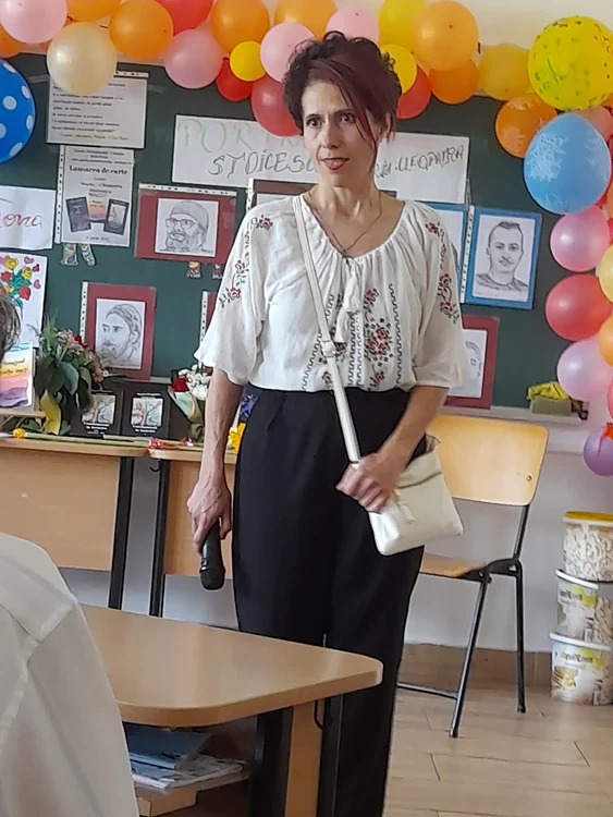 Maria a redeschis de una singură o școală din județul Giurgiu FOTO arhiva personală