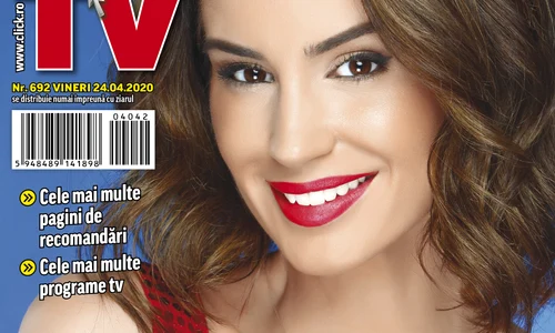 Geanina Ilieș zâmbește foarte des  În această ipostază s a lăsat fotografiată și pentru noua copertă Click! TV, 24 04 2020  Cel mai citit ghid tv din România se distribuie vineri, gratis, împreună cu ziarul Click! jpeg