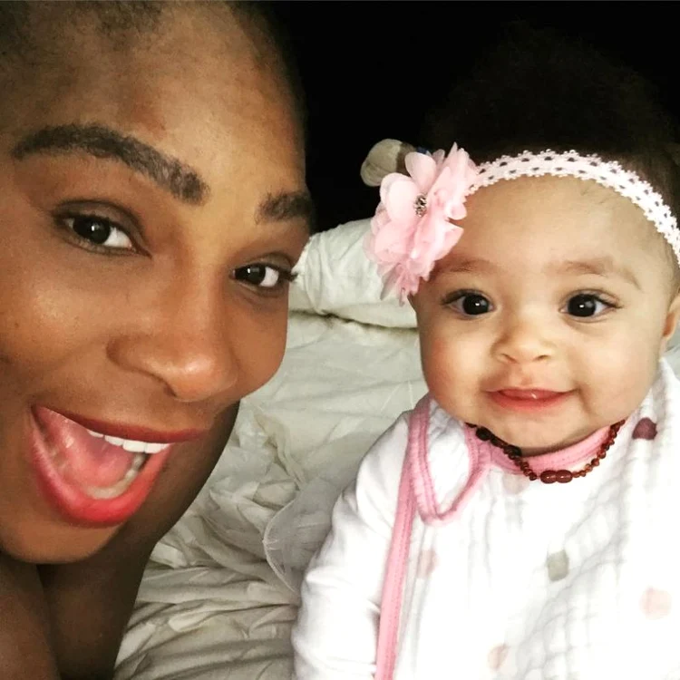 Serena Williams alături de fiica sa, ALexia Olympia Ohanian Jr. 