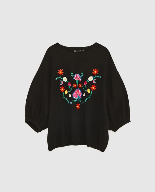 Pulover cu broderie, ZARA, 79,90 lei jpg jpeg