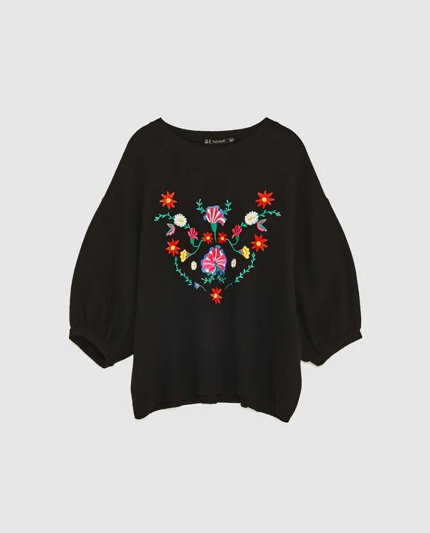 Pulover cu broderie, ZARA, 79,90 lei jpg jpeg