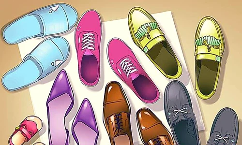 Find the mistake in the picture of shoes jpg