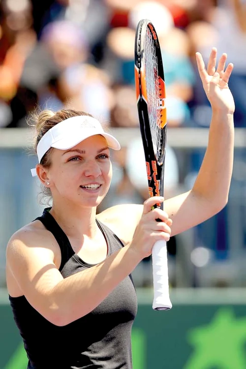 Simona şi-a salutat  fanii după victoria  cu Pennetta