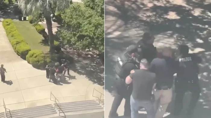 Imagini surprinse imediat după atacul armat de la Universitatea de Stat din Florida.